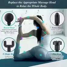 USB Mini Massage Gun Fascia Machine Muscle Relaxation Vibrating Gun Rod
